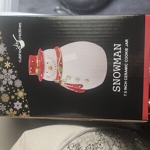 NWT Snowman Cookie Jar